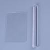 2 Pcs/set Clay Roller Rectangle Sheet Board Set Clay Rolling Pin Modeling Tool Kit Transparent