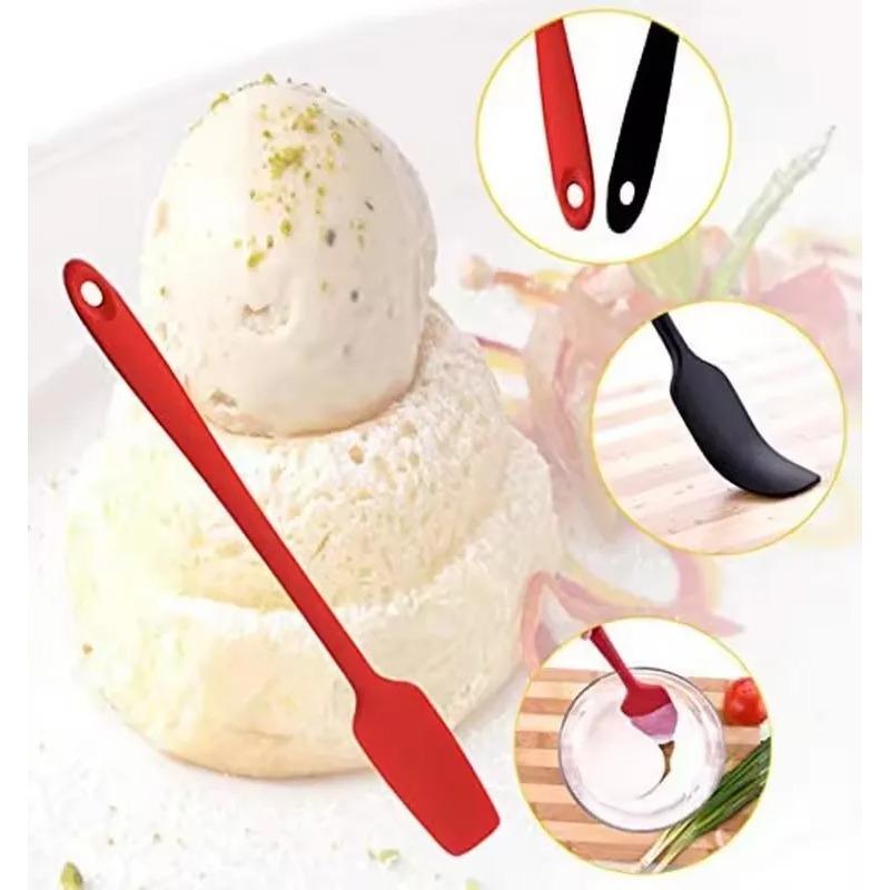 Spatola in Silicone a Manico Lungo per Cucina, Spatola Raschietto per Barattoli, Raschietto in Gomma Antiaderente, Frullati, Frullatori, Cottura, Cottura al Forno