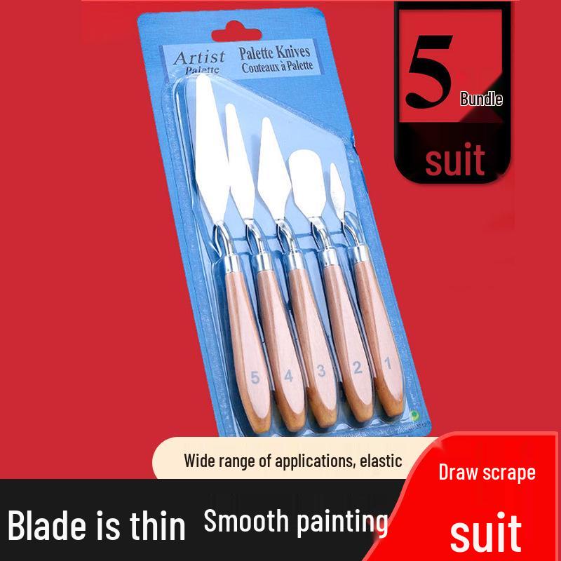 Acrylic & Oil Paint Mixing Knife Set - Palette & Scraper Tools for Art Painting