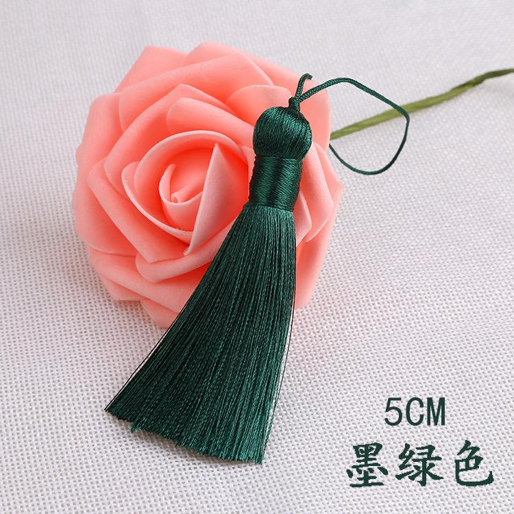 20pcs/pack 5cm Tassel for Diy Crafts Sewing Curtain Decor Bookmark Fan Hand Making Making Supplies Fringe Trim