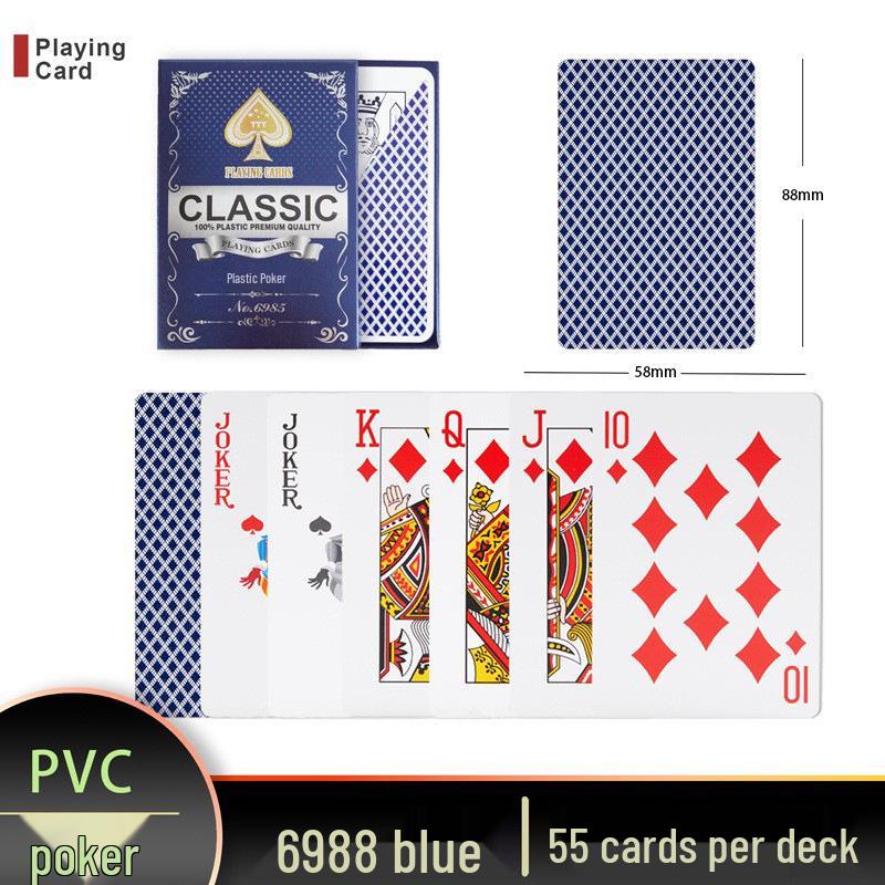 777 Водонепроницаемые Прочные Матовые Шелковистые Пластиковые Игральные Карты - Износостойкие, Моющиеся и Несгибаемые Покерные Карты