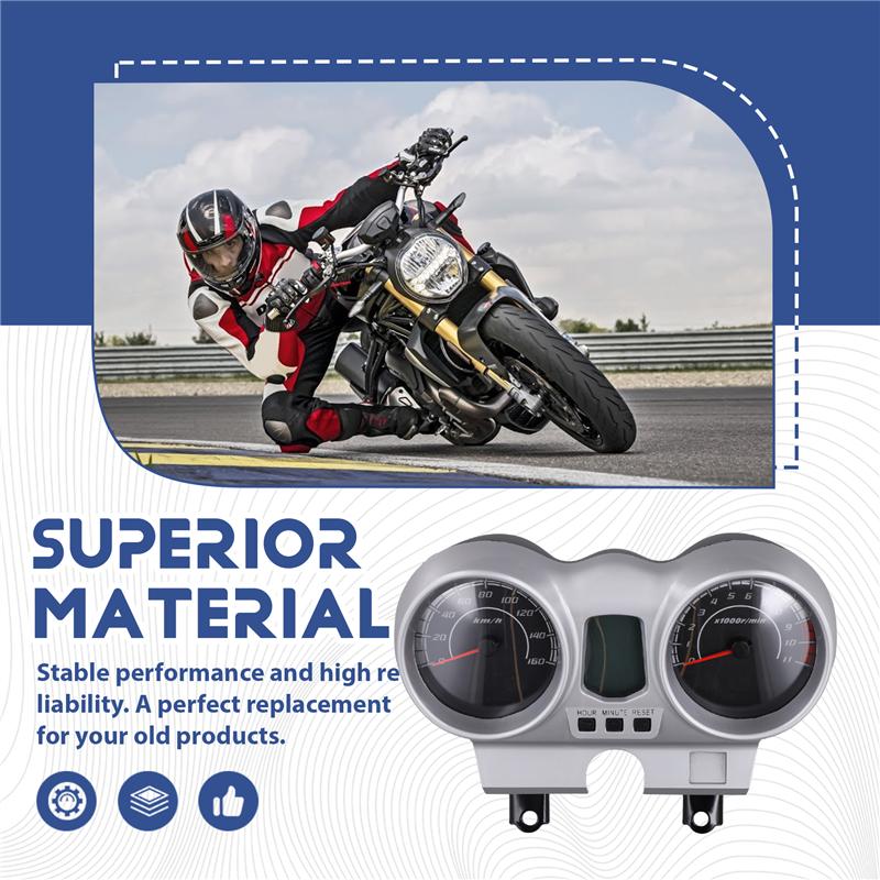 12V Motorcycle Speedometer LCD Dashboard Tachometer Tacho For Honda CBF250 CBX250 Twister 2001-2008