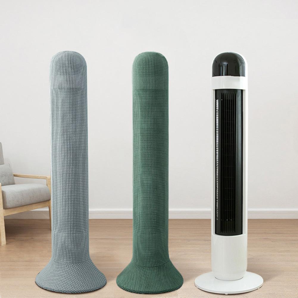 Elastic Cloth Tower Fan Dust Cover Thickened Protective Case For Floor Standing Fans Indoor Outdoor Home Garden Accessories