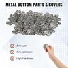 SucceBuy 25/32/58/75mm Button-Abzeichen-Teile Zubehör für Button-Maschine 200/500 Sets Metall und Kunststoff Anstecknadeln