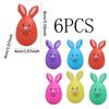 6 Pieces Easter Colorful Eggs Basket Filler Reusable Lightweight Party Decor Ornament for