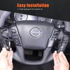 ABS Carbon Car Steering Wheel Frame Decorative Trim For Nissan Frontier -25