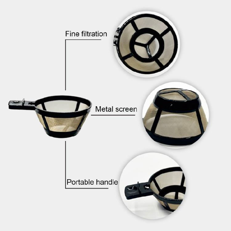 4Pcs Reusable Coffee Filters 80 Mesh Premium Coffee Filter Basket 80 Mesh Crafted For Consistent Coffee Quality