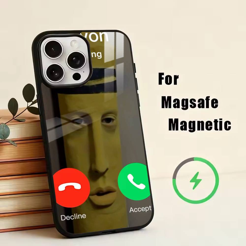 D-John Pork is Calling. Answer Call  Phone Case For iPhone17,16,15,14,13,12,11 Plus,Pro Magnetic with Magsafe Wireless Charging