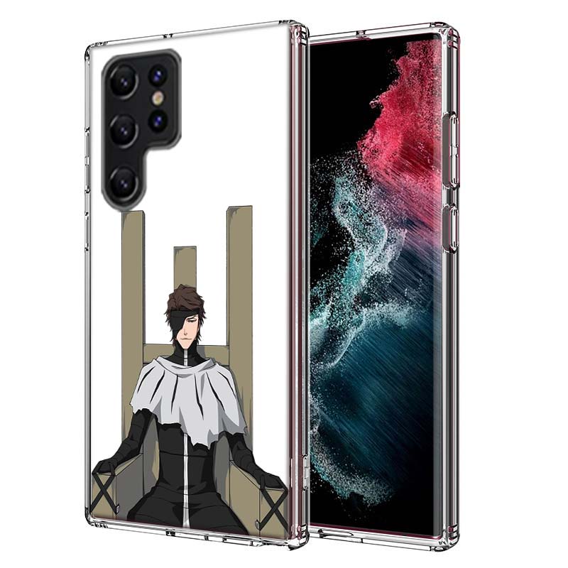 Bleach Aizen Sousuke Capa Phone Case For Samsung S26 Ultra S25 Edge Galaxy S23 S21 S20 S24 FE S22 S10 Plus Cover Clear TPU Shell
