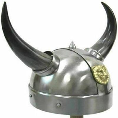 Helm Spartan Horn Helm Battle Warrior Kostüm Wikingerhelm Halloween