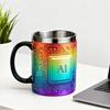 Mug Stainless Steel Resin Heat Preservation Technology-Themed Chip Design Coffee Beer Cup Lightweight Portable Tech Fan Gift Mug