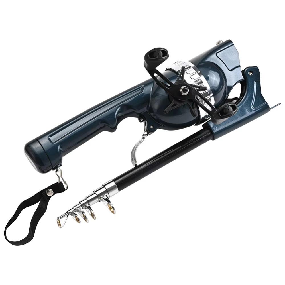 Portable Retractable Folding Fishing Rod Carbon Fiber with Reel Arms Casting Rod Durable Spinning Sea Fishing Rod Outdoor белый