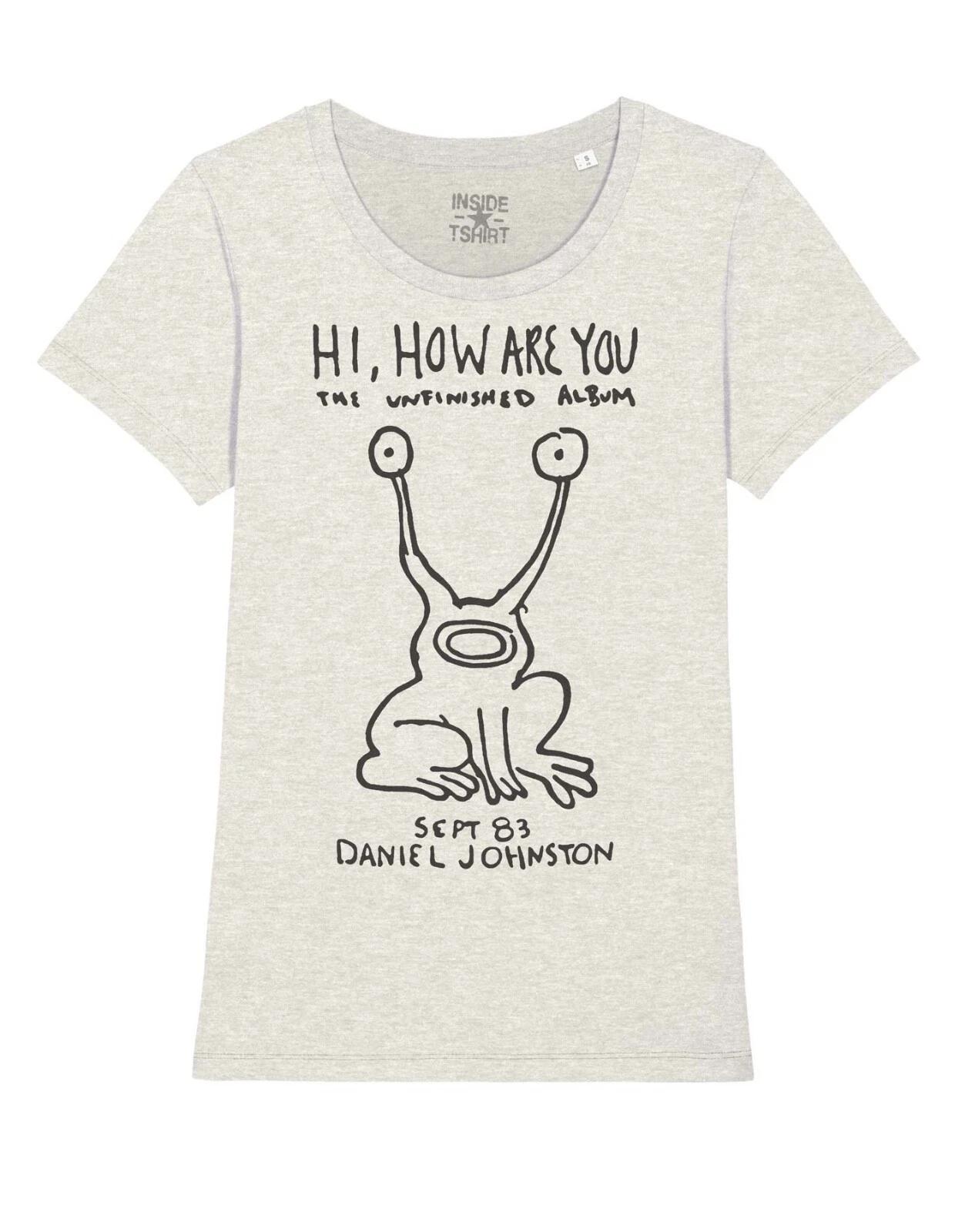 Daniel Johnston Jersey Hi How Are You Kurt Cobain Nirvana T-Shirt Girl L
