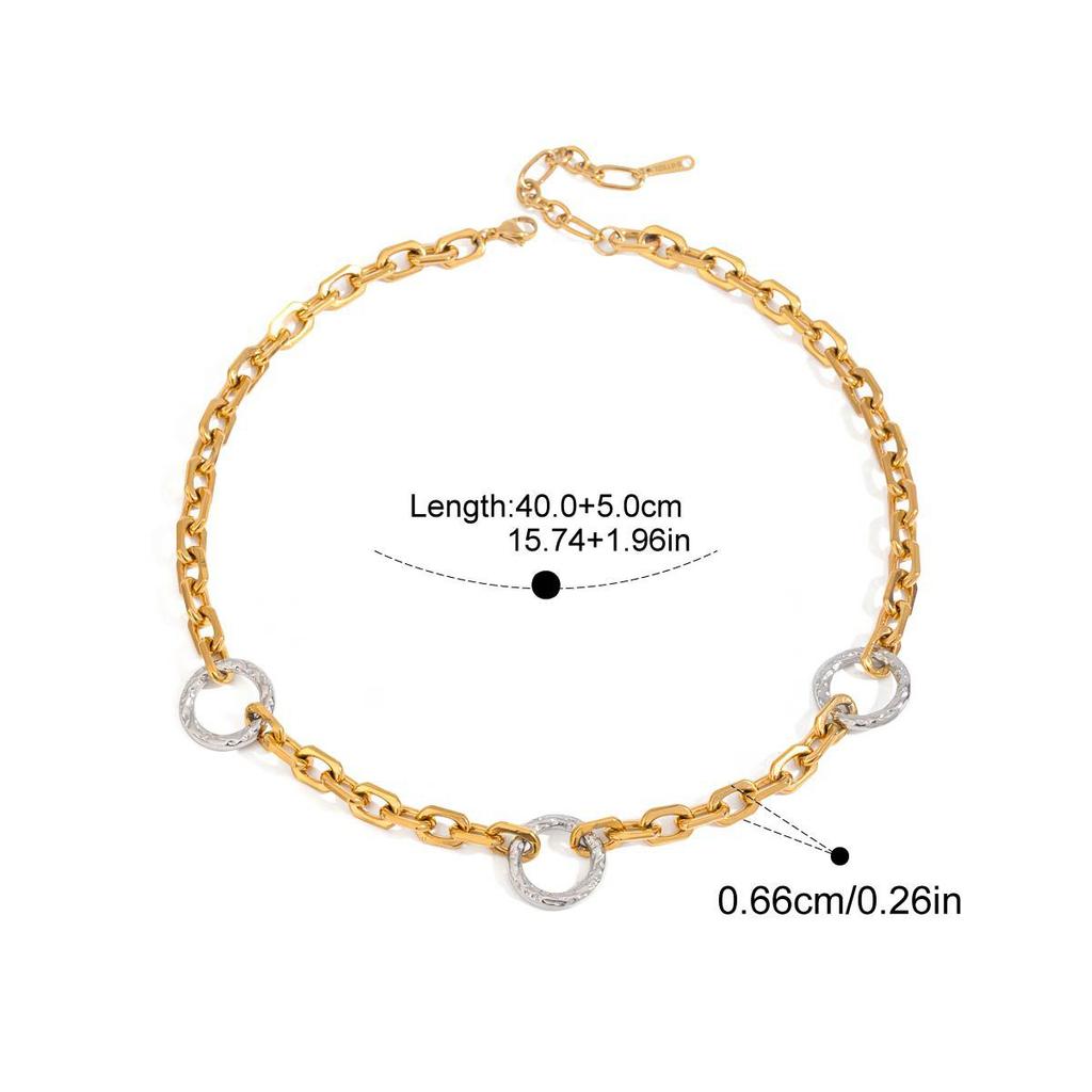 Yori High Quality Stainless Steel Handmade Chain Bracelet Necklace  Waterproof Texture Wrist Jewelry Exclusive Gift