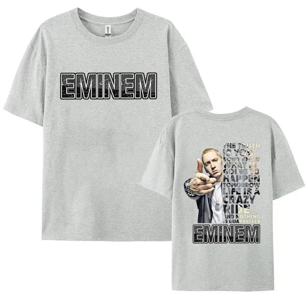 Rapper Eminem Nové album Grafický potisk Trička Pánská Dámská Hip Hopový trend Krátký rukáv Tričko Letní Bavlněné Tričko pro fanoušky Dárek