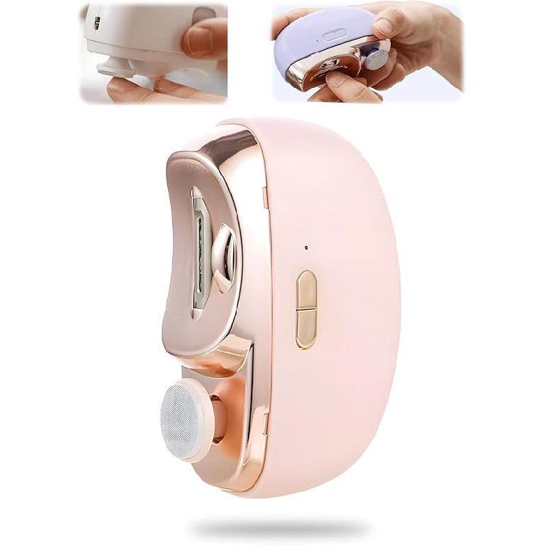 3 in 1 Automatic Electric Nail Clipper with Polishing, 2025 Electric Nail Trimmer, Upgrade Two-Speed Adjustment Electric Toe Nail Clippers Nail