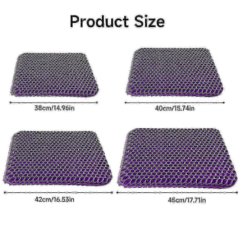 Orthopaedic Gel Seat Cushion for Sciatica and Tailbone Pain Relief, Honeycomb Coccyx Cushion with Removable Cloth Cover, for Home Office Car Chair