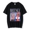 90s Singer Britney Spears Beautiful Photo Graphic Print Tshirt Fashion Hip Hop Oversized T Shirt Harajuku Short Sleeve T Shirts