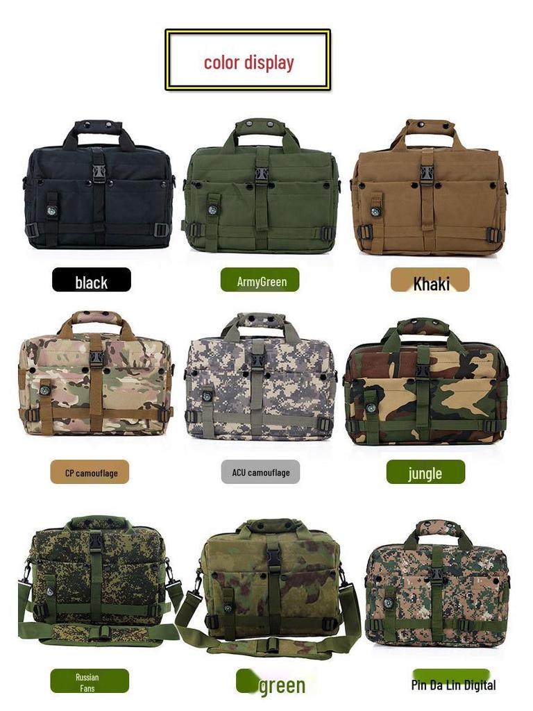 Borsa Tattica per Laptop Chenhao: Borsa a tracolla e per fotocamera in stile militare