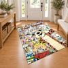Calvin and Hobbes Custom Name Personalized Rug Non‑Slip Doormat Floor Carpet Housewarming Birthday Gift for Family Friends