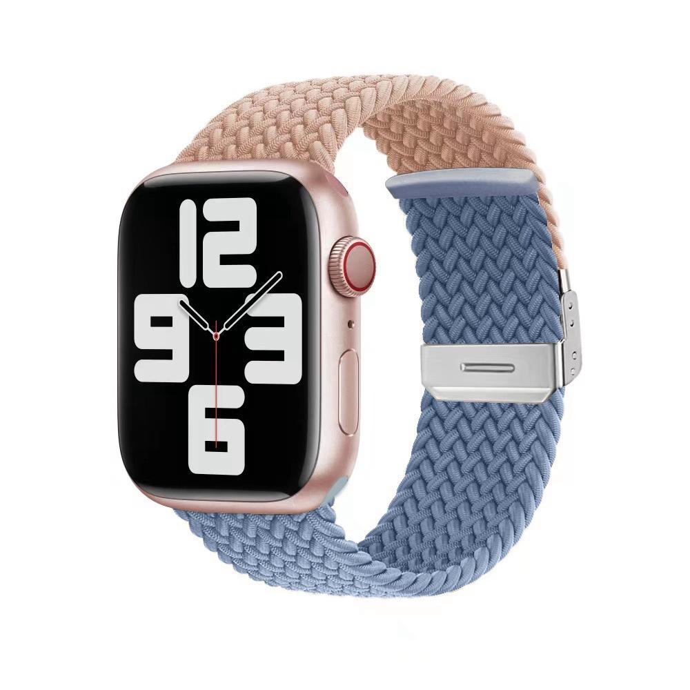Braided Solo Loop Strap For Apple Watch Band 44mm 40mm 45mm 41mm 42mm Elastic Nylon Correa Bracelet iWatch Series 4 5 Se 6 7 3 8