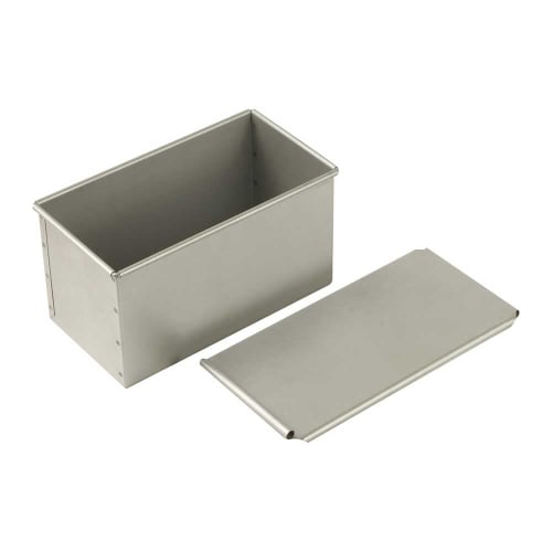 Liberty Corporation LD-541 Style Dolce Bread Pan, 1.5 Loaf Capacity, with Lid, Bread Baking Mold, Confectionery Supplies