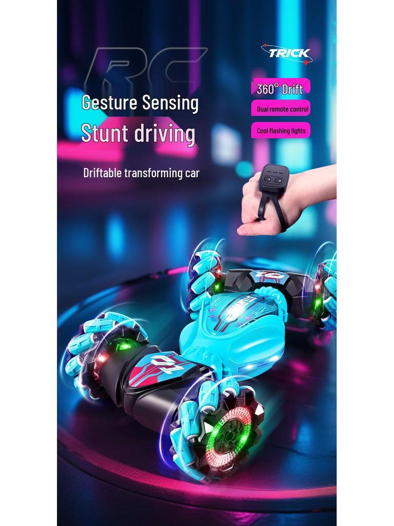 Neues RC-Geländewagen-Stuntauto: Gestensteuerung, 4WD-Klettern, Verdrehen, Driften, Verformung, Lichter