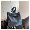 Lazy Wind Retro Denim Tasche 2025 Neue Geprägte Schulter-Tragetasche