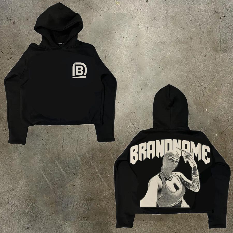 Men's Hoodie Y2K Harajuku Hip-hop Cartoon Graphic Print Jumper Fashion Casual Loose Sweatshirt Men