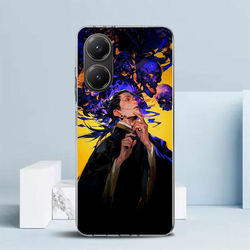 Kaisen J-Jujutsu Geto Suguru Phone Case For Xiaomi Poco F7 Ultra X5 X6 X7 Pro M7 Redmi 15C 15 13C 13 12C 12 10C 10 10A 9 9C 9A 9