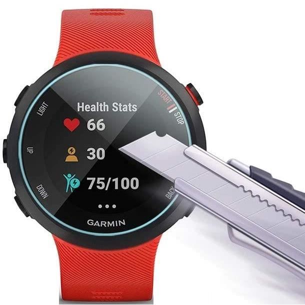 Tvrzené sklo pro Garmin Forerunner 55 - Forerunner 45 - Forerunner 45S [Sada 2 kusů] Ochrana displeje hodinek proti poškrábání Phonillico®