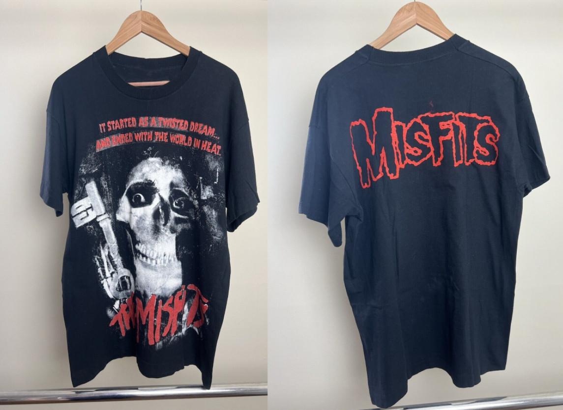 Vintage 90’s Misfits T Shirt Adult Large Euro Boot Punk Danzig Crimson Ghost XXL