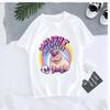 Sommer T-Shirt Niedlicher CAPYBARA-DRUCK Grafik T-Shirt Blume Süß Damenmode Freizeitkleidung Kurzarm Damen T-Shirt Top