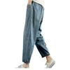 UQQA Elastic Comfortable Cropped Size L Women's Wide-Leg Jeans, Waist, Material, Length, Summer, Slimming, Cute, Blue,