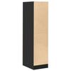 Apothecary Cabinet Black 30 X 41 X 118 Cm Particleboard