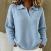 Womens Oversized V-Neck Knit Sweater Loose Fit Long Sleeve Pullover Winter Casual Chic