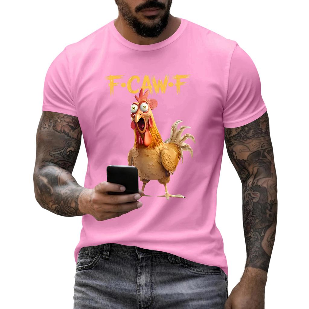 Pánská móda Ležérní Potištěné Krátký rukáv Kulatý výstřih Pulovr Topy