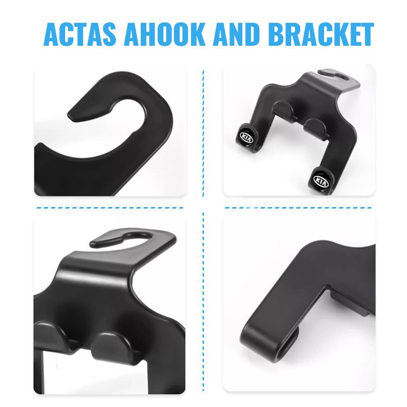 Fashion Car Seat Headrest Hook Multifunctional Storage Mobile Phone Holder For Kia Rio Ceed Sportage Cerato Soul Sorento K2 K5 Flip Car Accessories