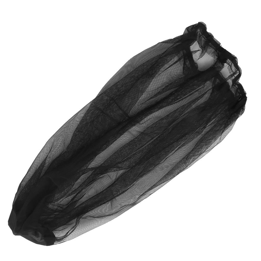 Nylon InsectProof Mosquito Night Fishing Net Sunscreen Breathable Mesh Sheild Cap(Black )