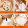 Non-stick, High Temp Resistant Steamer Paper for Buns & Mantou, Round & Square, Disposable & Thickened Bottom