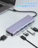 VVG HDMI Hub mit 100W PD Schnell 1 USB-Port 2 USB-Ports für 5Gbps Daten Slim Hub Kompatibel mit und Android Mac iPad iPhone und Mehr USB-C 5-in-1
