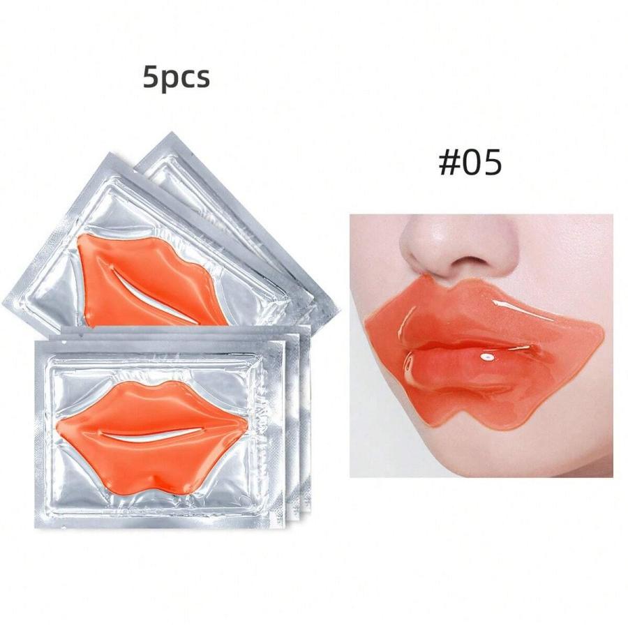 5-teilige Lippenmaske: Hydratisierend, Reparierend, Fältchen- und Unreinheiten-Entfernend, Lippenlinien-Mildernde Gelmaske Hautpflegeprodukt