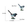 Kiwi Bird Jungle Animals Figures Peacock Phoenix Mallard Turkey Toucan Action Figure Toy Animal Figurines Toys for Kids Gifts