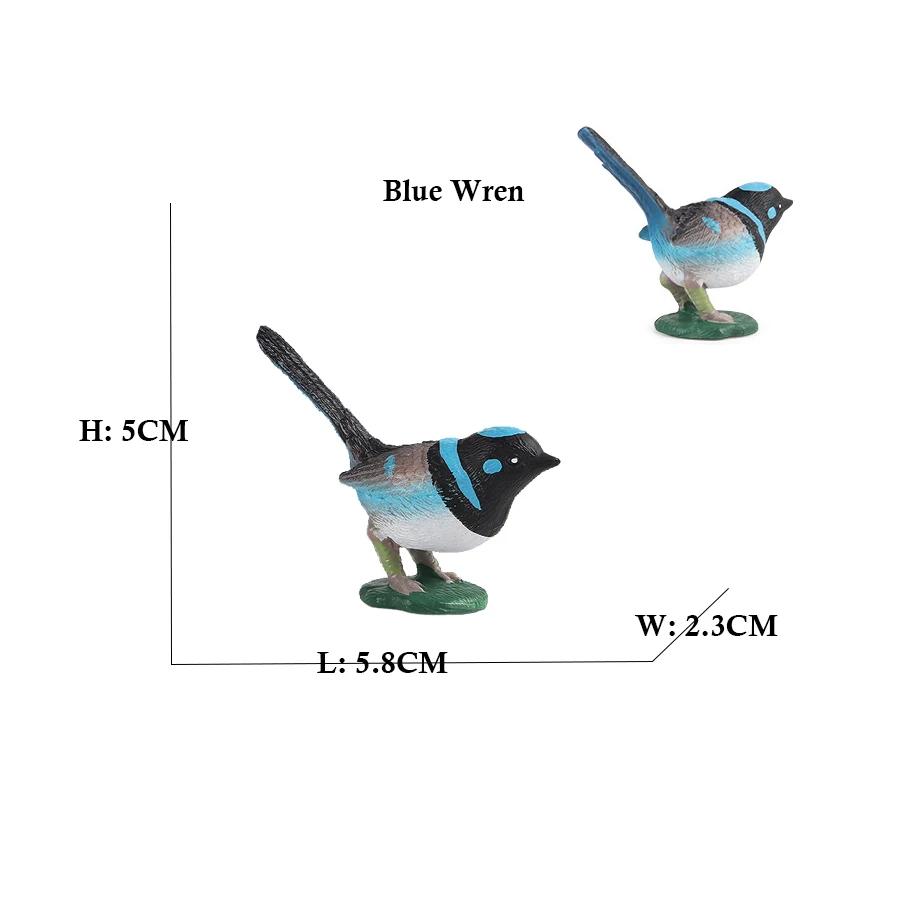 Kiwi Bird Jungle Animals Figures Peacock Phoenix Mallard Turkey Toucan Action Figure Toy Animal Figurines Toys for Kids Gifts