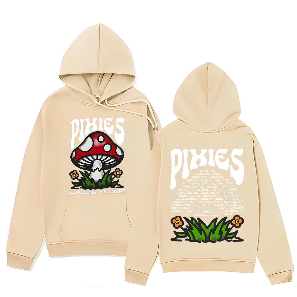 

Винтажное худи Pixies Mind Shroom Толстовка Унисекс Универсальная одежда Y2K Уличная мода Пуловеры С капюшоном Where Is My Mind 3XL