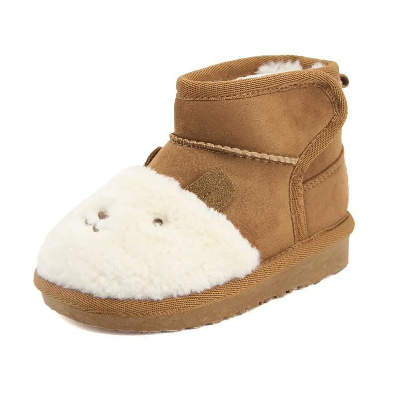 Children's Snow Boots with Plush and Thick Insulation