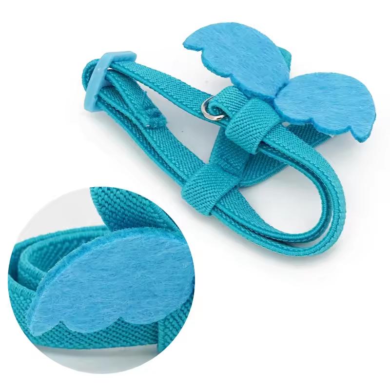 Kleiner und leichter Papageien-Fluggeschirr, geeignet für Unzertrennliche und Sonnenvögel sowie Vogelspaziergänger für die Freilassung von Vögeln im Freien.