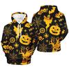 2025 Halloween Stil Kürbis Grafik 3D Gedruckt Polyester Herren Sweatshirt Herbst Lässig Locker Pullover Street Harajuku Hoodies