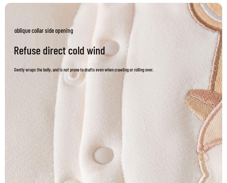 Dicker gesteppter Baumwoll-Kapuzen-Neugeborenen-Body für Jungen & Mädchen