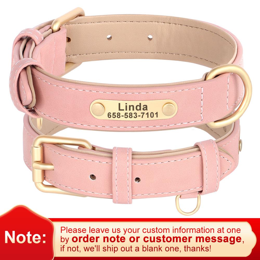 

Индивидуальный набор поводков для собак из искусственной кожи, персонализированные ошейники для собак, бесплатная гравированная табличка для маленьких и средних собак, питбуля, лабрадора S